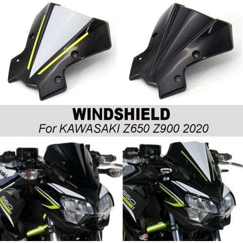 Motorcycle Headlight Windshield Windscreen Wind Deflector for KAWASAKI Z900 Z650 2020