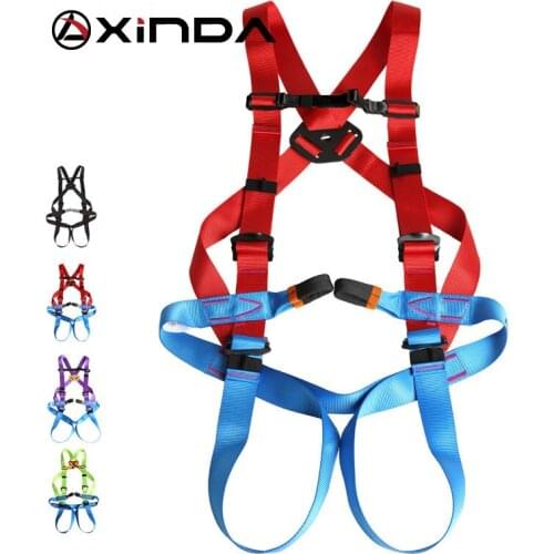 XINDA Professional Outdoor Rock Climbing Harness High Altitude Full Body Safety Belt for Mountaineering Survival Kit Equipment