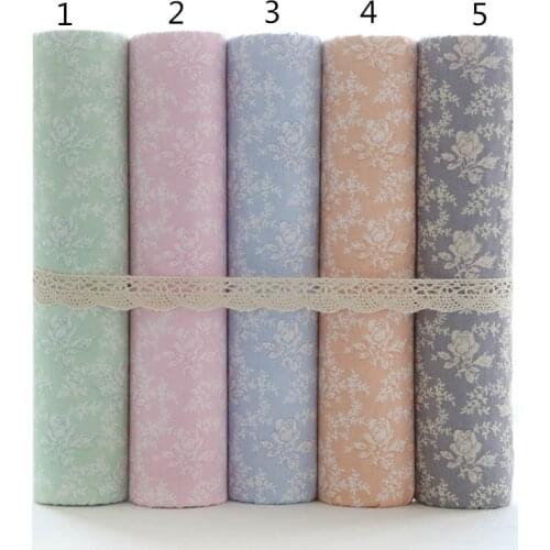 160CMx50CM retro flower vintage cotton fabric crafts material scrapbooking patchwork fabric dressmaking bedding sewing tissue