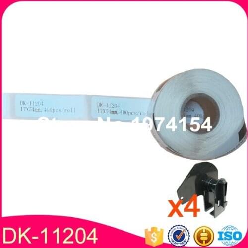 200 Rolls Brother Compatible DK-11204 Multi-Purpose Label 17X54mm DK-1204