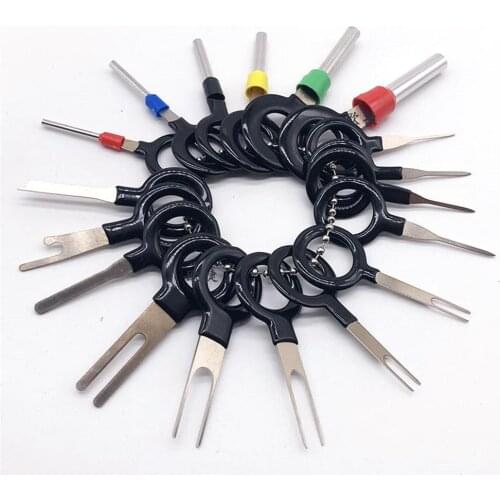 29Pcs Automotive Plug Terminal Removal Tool Wire Plug Connector Extractor Puller Release Pin Extractor Kit For Car Plug Repair