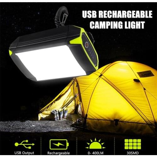 30LED Camping Light USB Rechargeable Waterproof Portable Campfire Chandelier Tent Lights Flashlight Outdoor Lighting Flashlight
