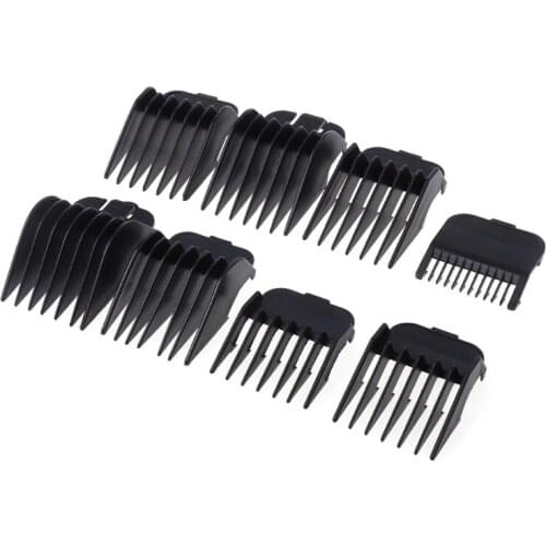 8Pcs Universal Hair Clipper Limit Comb Guide Attachment Size Barber Replacement
