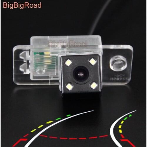 BigBigRoad Car Intelligent Dynamic Trajectory Tracks Rear View Camera For Audi S3 S4 S5 S6 S8 RS3 RS5 RS6 2009 2010 2011 - 2015