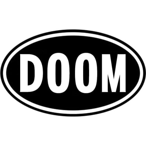 CS-10431# Vinyl Decal DOOM Car Sticker Waterproof Auto Decors on Truck Bumper Rear Window