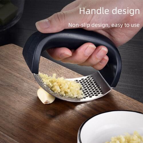 Garlic press crusher vegetable slicer chopper fruit tools kitchen gadgets and accessories items cooking utensils Manual Squeezer
