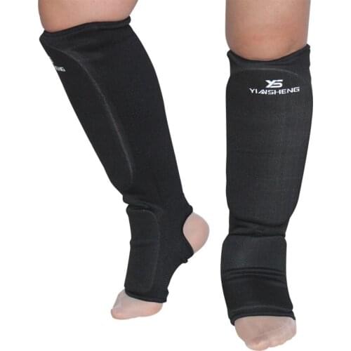 Cotton Boxing shin guards MMA instep protectors foot protection TKD kickboxing pad Muaythai Training Leg support protectors