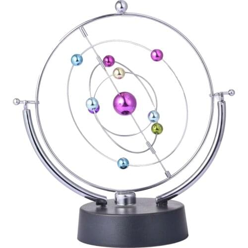 Kinetic Art Motion Toy Nine planets Gizmos Perpetual Motion Spherical Pendulum Revolving Desk Orbital Toy comfy