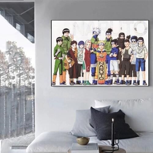 Japanese Anime Canvas Painting Naruto Sasuke Posters and Prints Print Mural Picture Childrens Room Home Wall Decoration Cuadros