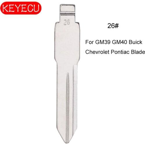 KEYECU 10PCS KEYDIY Universal Remotes Flip Blade 26#, GM39 GM40 GM41 for Buick, Chevrolet,Oldsmobile,Pontiac,Hummer