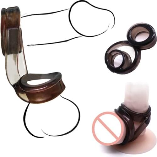 Male Scrotum Bind Delay Ejaculation Cock Ring Sex Toys for Men Erection Sex Shop Adult Products Elastic Penis Ring Penis Sleeve