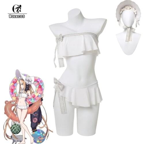 ROLECOS FGO Abigail Williams Cosplay Costume Cosplay Game Abigail Williams Costume Sexy Swimsuit Women Halloween