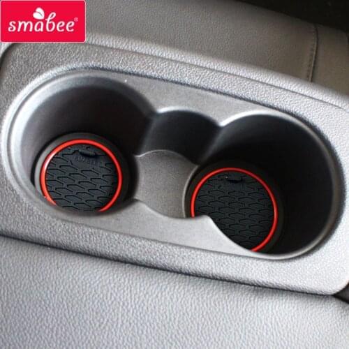 Smabee Gate slot Mats For KIA Optima 2016 2017 2018 2019 JF SW mk4 K5 Rubber Cup Holders Non-slip mats Accessories 13pcs