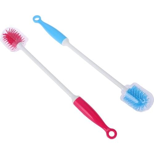 Creative Bottle Brush Unique design For Baby Bottles Scrubbing Silicone Cleaning Tool Kitchen Cleaner For Washing Cleaning Brand