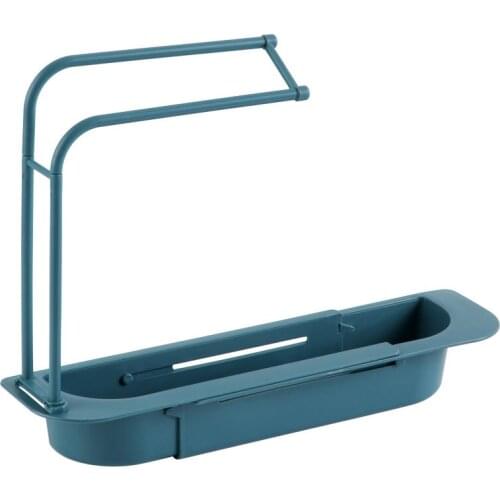 Kitchen Organizers Foldingable Scouring Pad Rack Dishcloth Water rack Household Non-punch Storage Device Sink Storage Rack