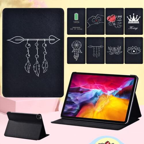 For Apple IPad Pro 11" 2018 2020 2021 White Image Tablet Case for Pro 2nd Gen 10.5"/Pad Pro 9.7"-Lightweight Leather Cover Case