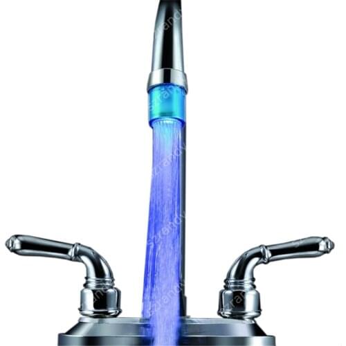Cheap Priced LED single blue color Water faucet light for creative gift with adaptor