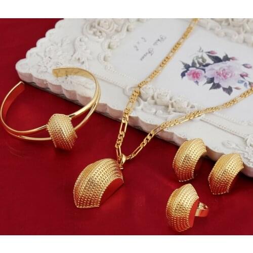 NEW Ethiopian gold big Jewelry sets ethnic jewelry Gold filled Habesha Wedding Jewelry African Bridal Ethiopia Gift