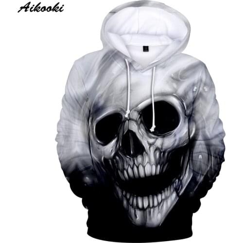 Hot Skull 3D Hoodies Skull Hoodie Men Women Sweatshirts Hipster Spring/Autumn Skull Sportswear Tracksuits Boys/girls Casual Tops