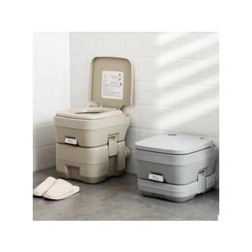 Camping Toilet Portable Flush Outdoor Mobile Toilet Boat Outdoor Squatting Elderly Toilet Stool/Pregnant Movable Toilet