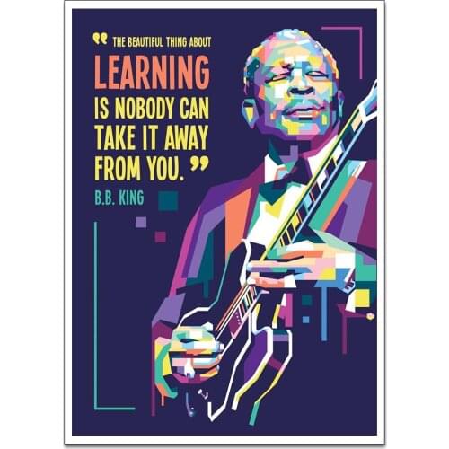Canvas Poster BB KING Wall Art Painting Posters and Prints Nordic Wall Pictures for Home Decor No Frame
