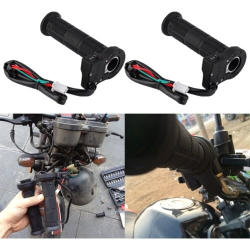 New 2pcs 22mm Motorcycle Electric Hot Heated Molded Grips Handle Handlebar Warmer Hot Selling