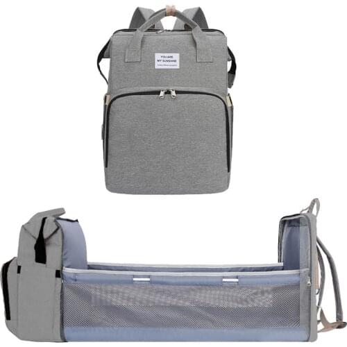 Backpack Portable Folding Bed Mummy Bag Outing Lightweight Large Capacity Maternal and Child Bag Portable