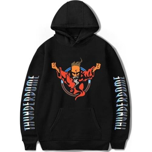 New Autumn Winter Thunderdome Hoodie Men/Women Casual Fleece Sweatshirts Fashion Hip Hop Streetwear Thunderdome Long Sleeve Tops