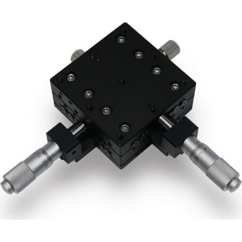 XY Axis Sliding Stage V-shaped cross-roller guides displacement Platform 60mm*60mm Sliding Table