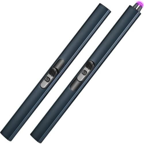 Candle Lighter USB Rechargeable Arc Lighter Windproof Electric Kitchen Lighter Kitchen Outdoor Barbecue Camping Fire Starter