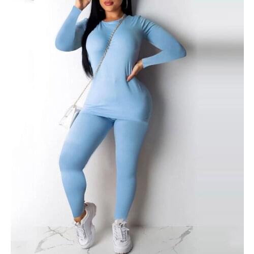 Women fluorescent green Long Sleeve T-shirt + High Waist Pants Workout Close fitnessTracksuit Summer Outfit 2pcs Set 2020