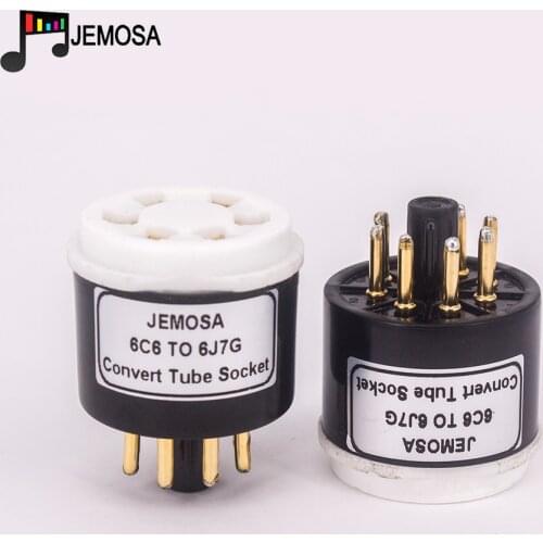 1PC 6C6 TO 6J7 6J7G DIY Audio Vacuum Tube Amplifier Convert Socket Adapter