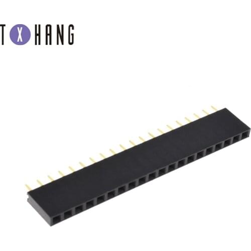 10/20/50PCS 20 Pin Single Row Straight Male Female Pin Header Connector diy electronics