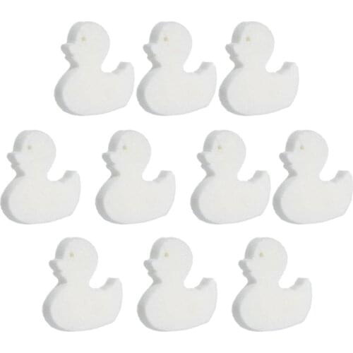 10PCs High efficiency oil Absorbent cotton Duck shaped filter Pool sponge Devours Scum Grime From Pools Filter For Swimming Pool