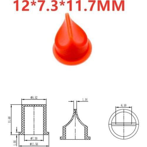 100PCS Silicone rubber duckbill valve 12*7.3*11.7MM mini one-way duckbill valve