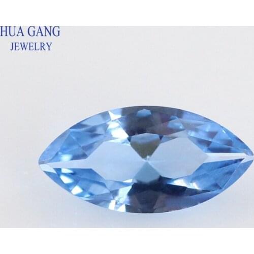 108# Spinel Blue Marquise Shape Brilliant Cut Synthetic Spinel Stone For Jewelry Size 1.5x3-8x16mm Free Shipping