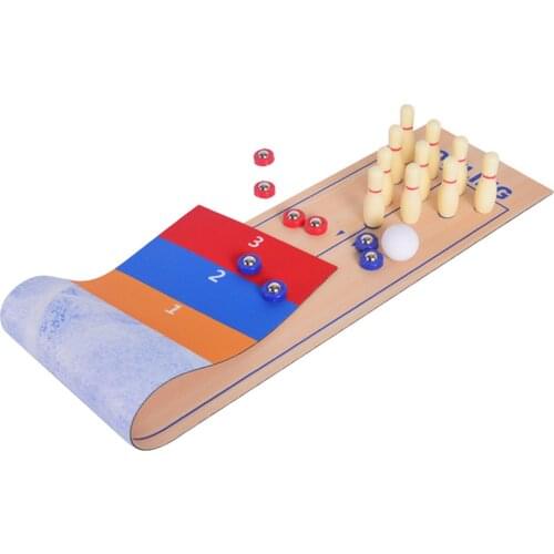 3 In 1 Family Board Games Toy Table Curling Ball Bowling Indoor Leisure Family Table Game Toys Shuffleboard Sports Training Gift