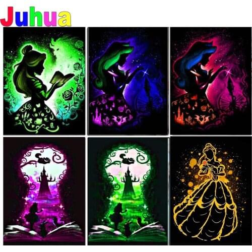 DIY 5d Diamond Painting Full Square"Enchanted Eternal Girl"Cross Stitch Crafts Diamond Embroidery Rhinestone Anime Princess