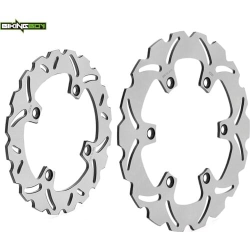 BIKINGBOY For Honda CBF 500 2004 2005 2006 2007 2008 Front Rear Brake Disks Discs Rotors 296mm 240mm Stainless Steel Set 2 pc