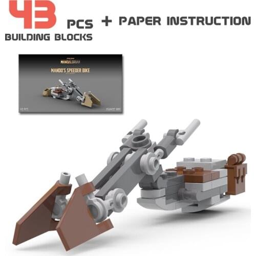 43 PCS Mini Model The Speeder Bike DIY Building Blocks Bricks Set Educational Xmas Gift Kids