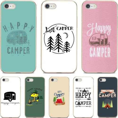 For Samsung Galaxy A9 A8 Star Lite A3 A5 A7 A6 Plus 2018 2015 2016 2017 Soft Cases Colorful Happy Camper Pastel Poster