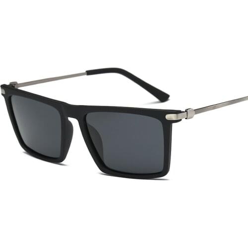 Elbru Fashion Trend Polarized Light Sunglasses Square Frame Sunscreen Ultraviolet-proof Outdoors Travel Drive Sunglasses UV400