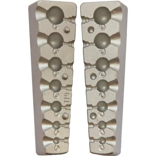 Mould fishing lead Jig Head Football Jig by gr.1 to gr. 26 F 119