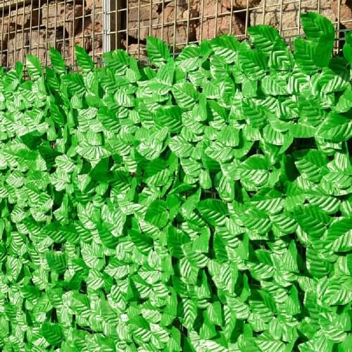 Artificial Hedges Faux Leaves Fence Privacy Screen Cover Panels Decorative Trellis