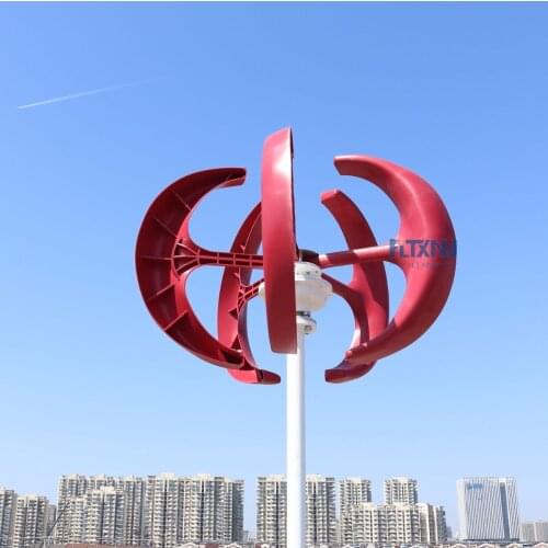 Cheap wind turbine 200W Vertical Axis Wind Turbine with wind solar 12v 24v AUTO MPPT controller made in China