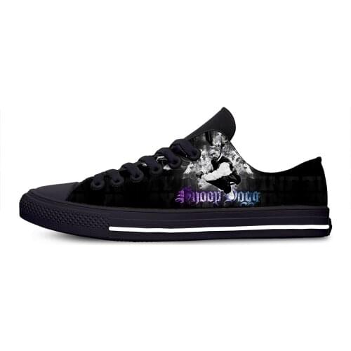 Rap Hip Hop Star Snoop Dogg Hot Cool Fashion Casual Cloth Shoes Low Top Breathable Lightweight Sneakers 3D Print For Men Women