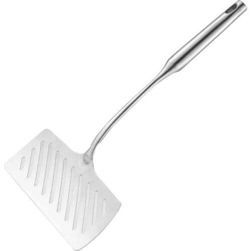 Cooking Long Handle Barbecue Tong Fried Steak Shovel Widened Stainless Steel Fried Fish Shovel Thickened BBQ Bread Meat