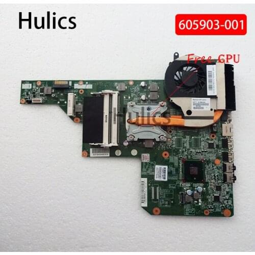 Hulics Original 605903-001 615849-001 motherboard for HP G62 G72 CQ62 main board with heatsink