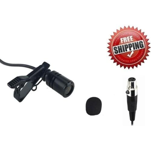 Bolymic Mini Lavalier Microphone microfono w 3 PIN XLR for Wireles Microphone System