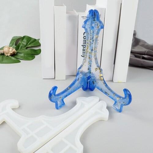 1 Pair Desktop Storage Stand Crystal Epoxy Resin Mold Jewelry Display Shelf Rack Casting Silicone Mould DIY Crafts Making Tool